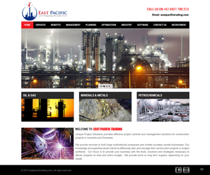 Web Design by saroshdurrani for East Pacific Trading Pty. Ltd. | Design: #5843176