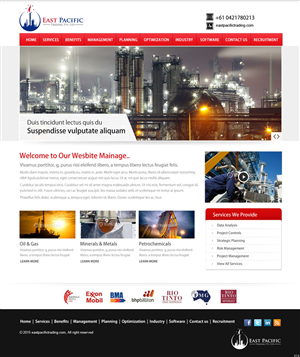 Web Design by saroshdurrani for East Pacific Trading Pty. Ltd. | Design: #5843230