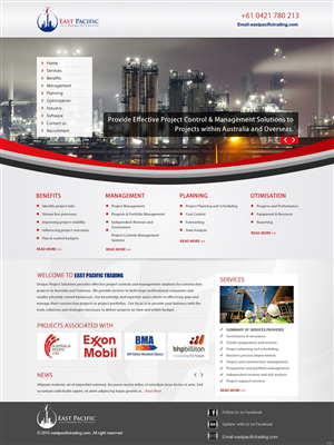 Web Design by saroshdurrani for East Pacific Trading Pty. Ltd. | Design: #5843289