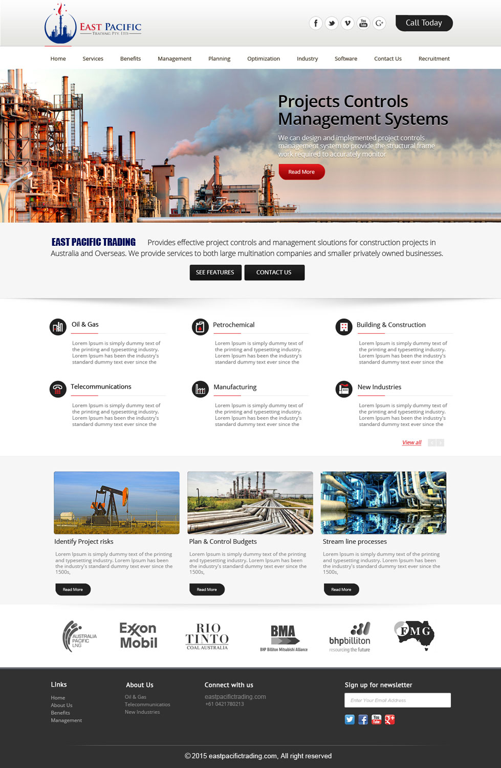 Web Design by saroshdurrani for East Pacific Trading Pty. Ltd. | Design #5843461