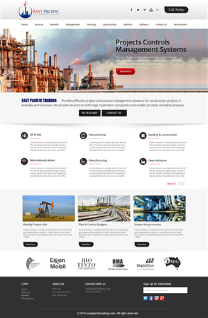 Web Design by saroshdurrani for East Pacific Trading Pty. Ltd. | Design: #5843461