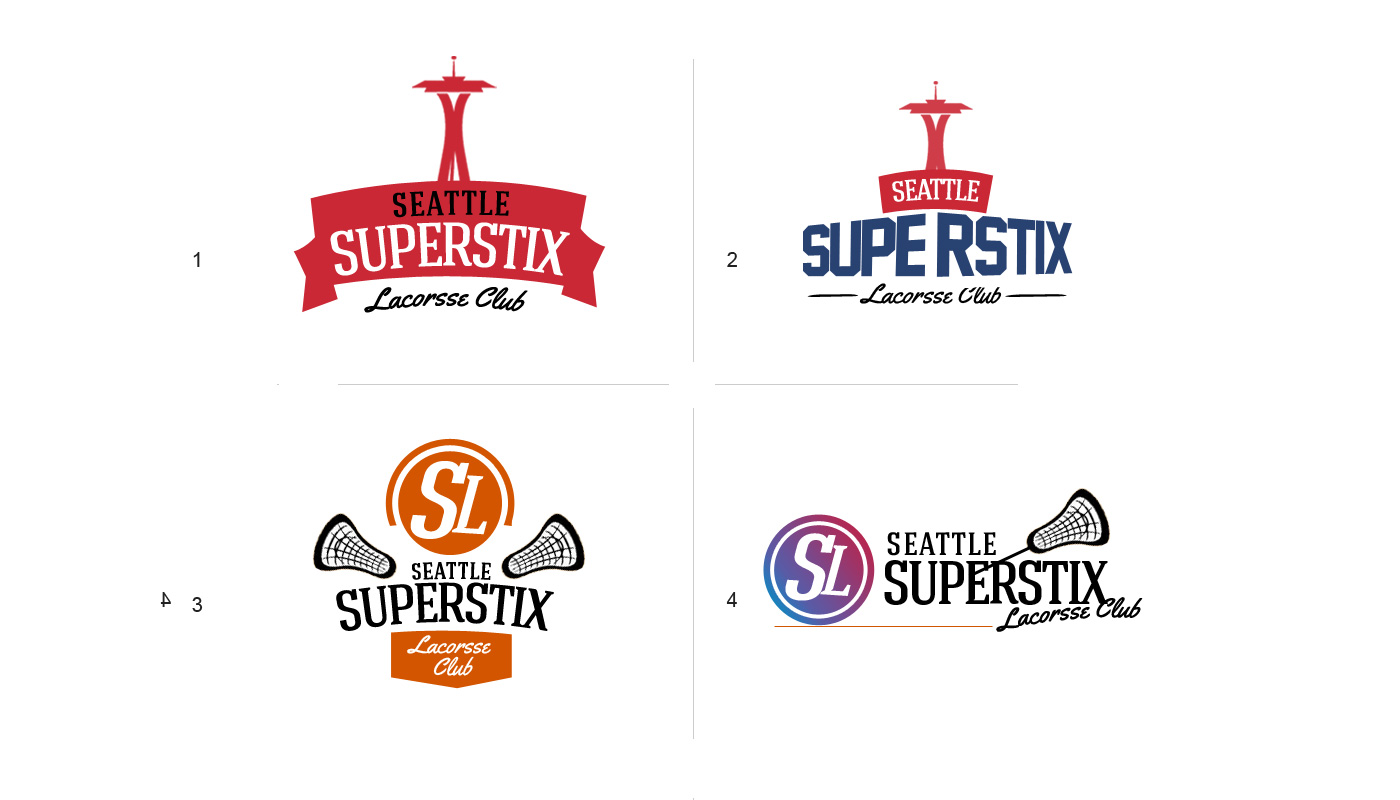 Logo Design by Dhimant for Seattle SuperStix Lacrosse Club | Design #1564076
