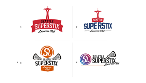 Logo Design by Dhimant for Seattle SuperStix Lacrosse Club | Design: #1564076