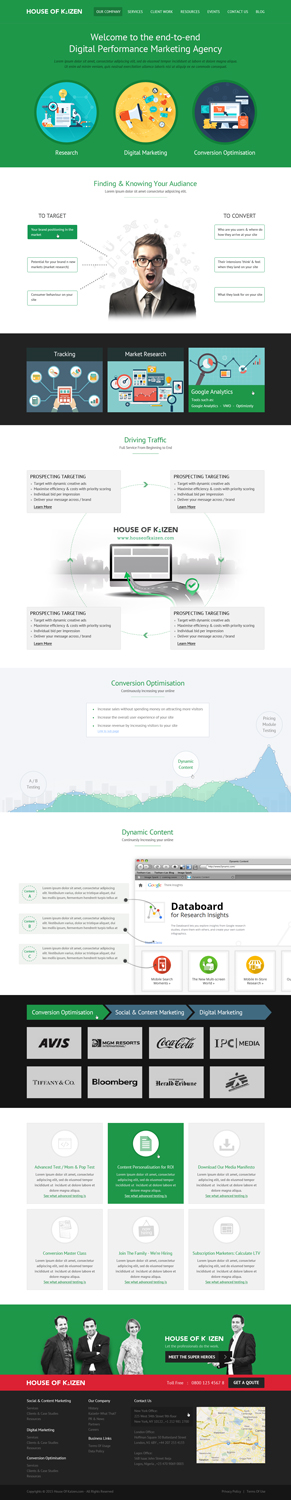 Digital agency needs new homepage design | Diseño Web por OM