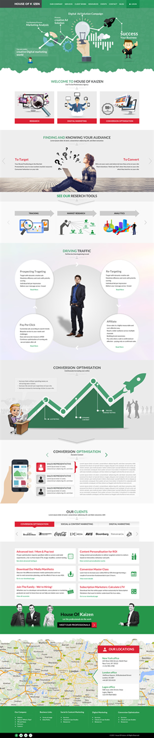 Digital agency needs new homepage design | Diseño Web por Sbss