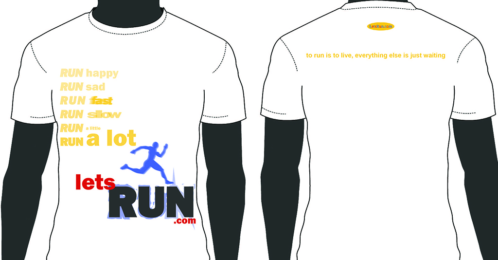T-shirt Design by Msheahan for LetsRun.com | Design #5748368