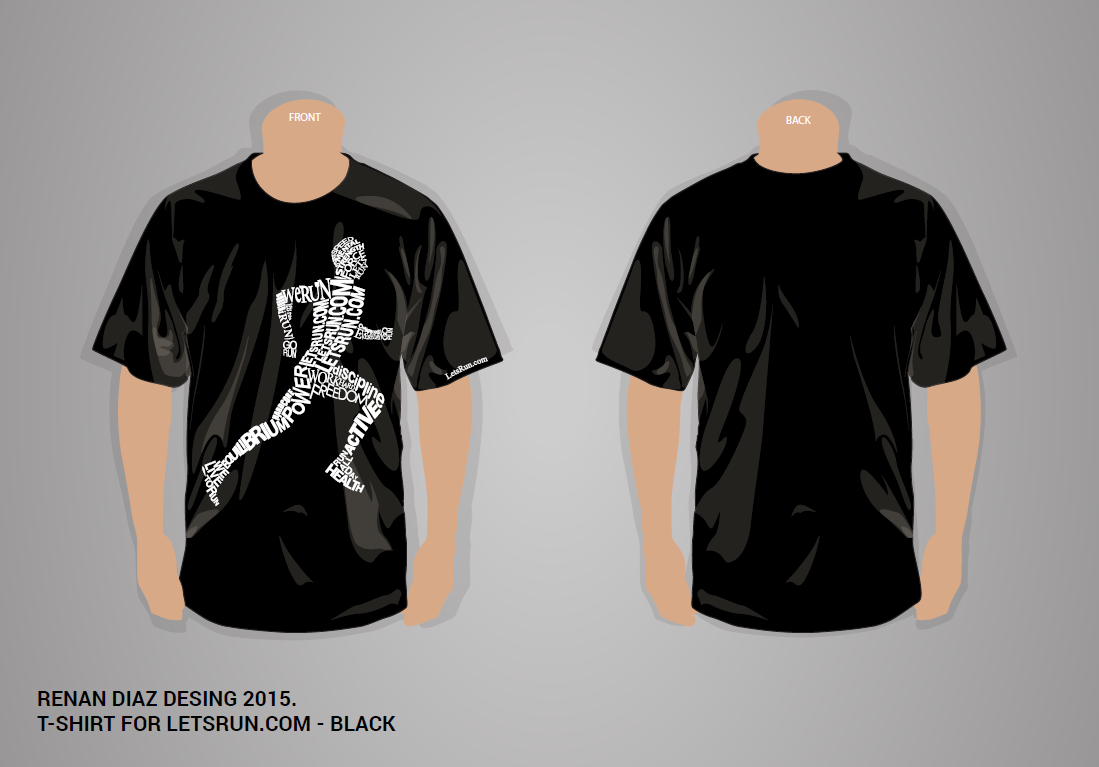T-shirt Design by Renan A. Diaz for LetsRun.com | Design #5734639