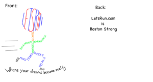 T-shirt Design by CJ Beaudette for LetsRun.com | Design: #5750492