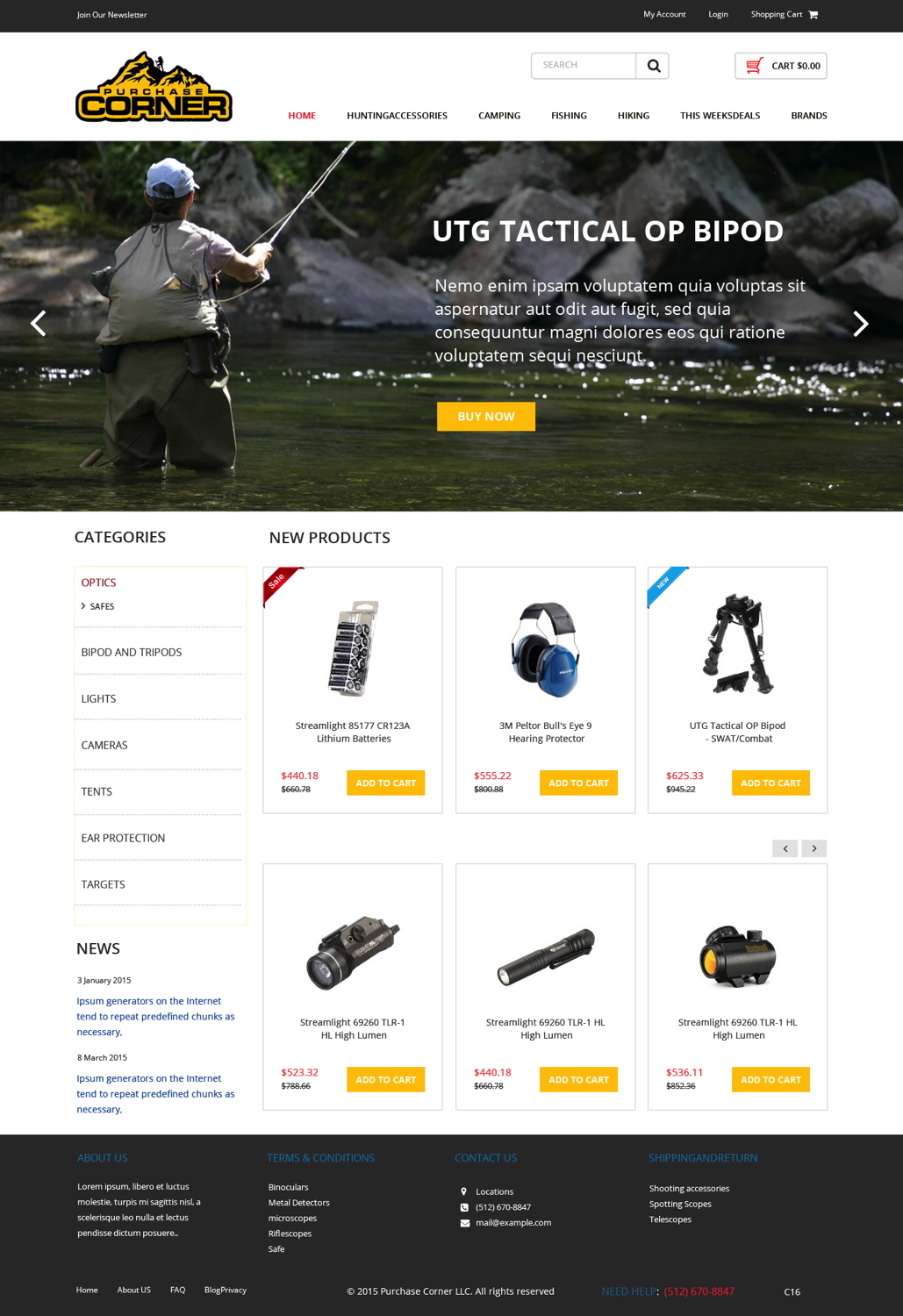 Web Design by pb for Purchase Corner LLC | Design #5735569