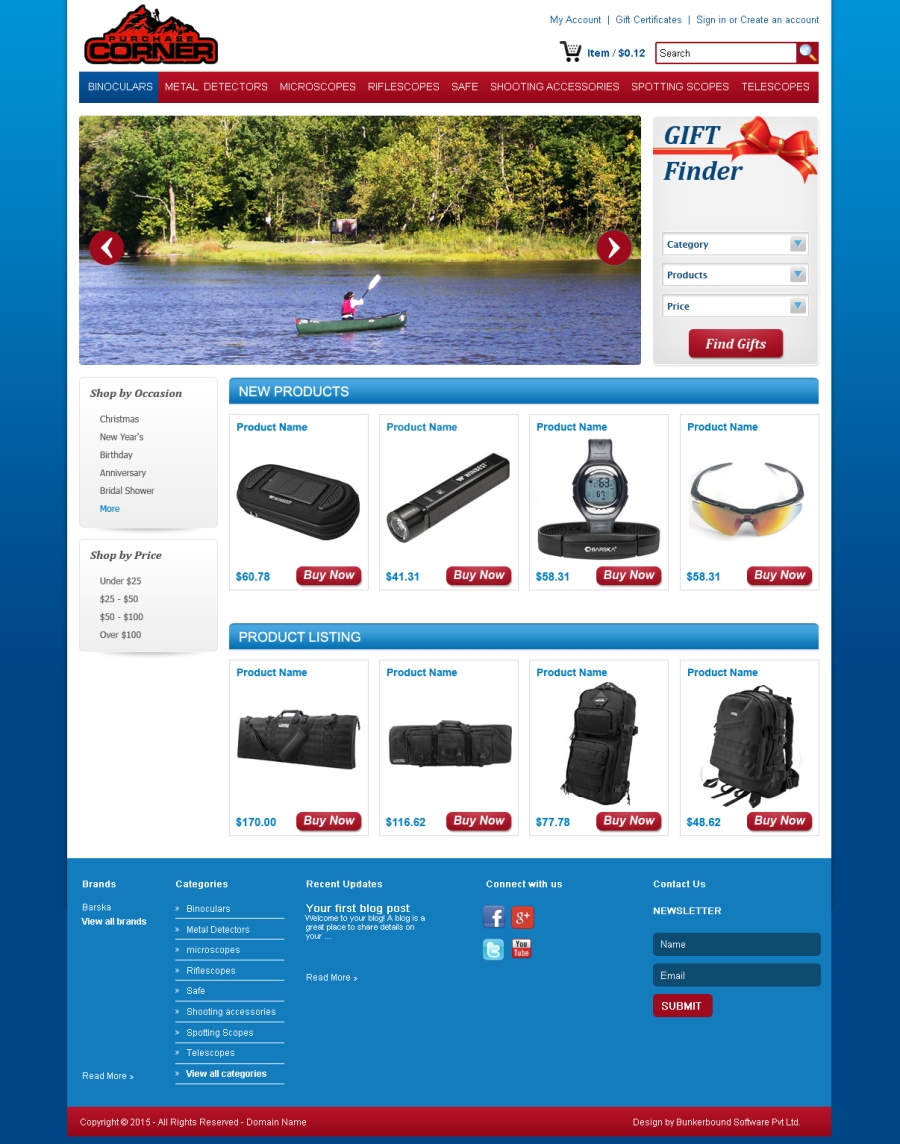 Web Design by Bunkerbound Software Pvt. Limited for Purchase Corner LLC | Design #5722332