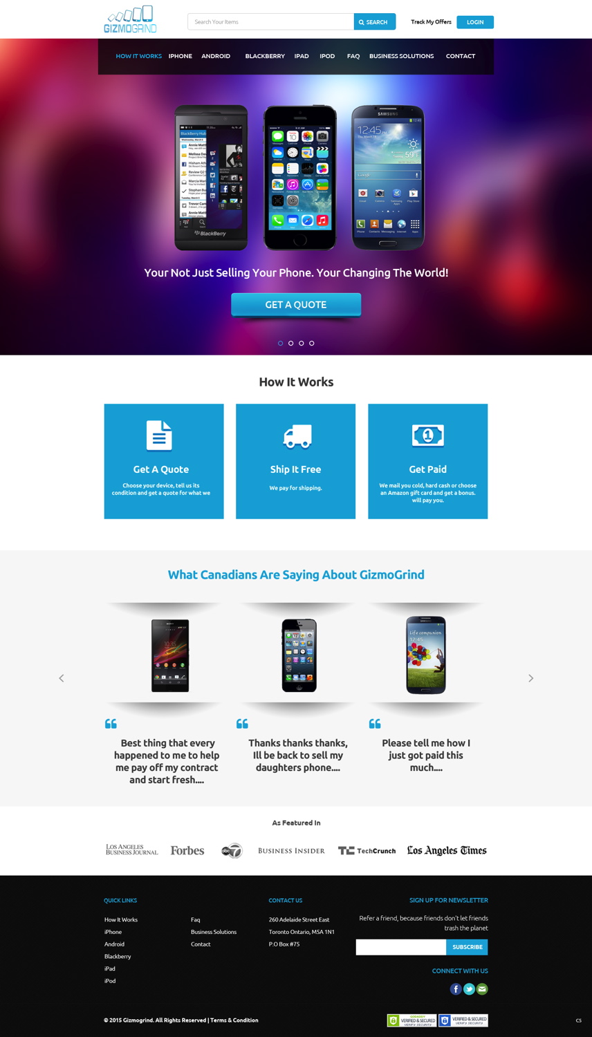 Landing Page Design by pb for this project | Design #5735245