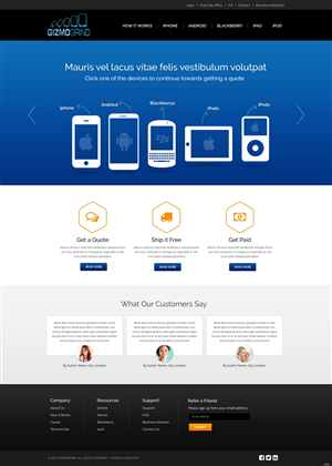 Landing Page Design by pb for this project | Design: #5809184