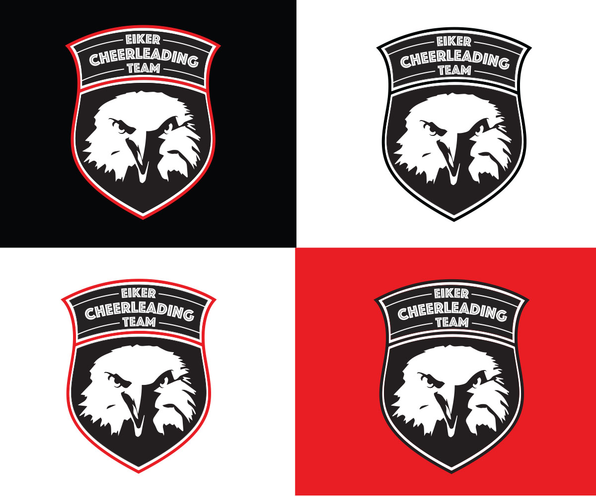 Logo Design by omarmansour for EIKER CHEERLEADING TEAM EAGLES | Design #5712137