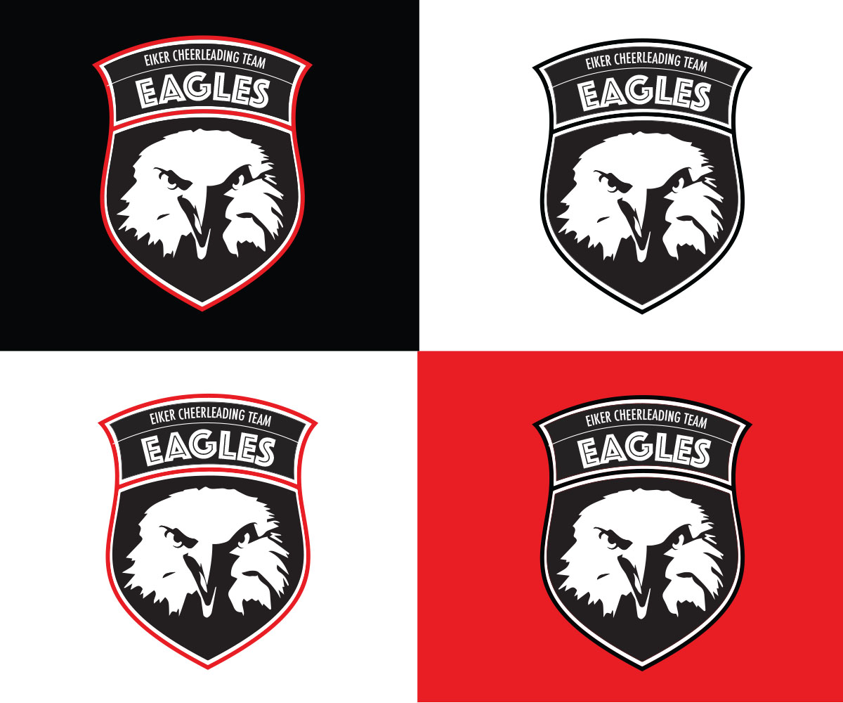 Logo Design by omarmansour for EIKER CHEERLEADING TEAM EAGLES | Design #5713380
