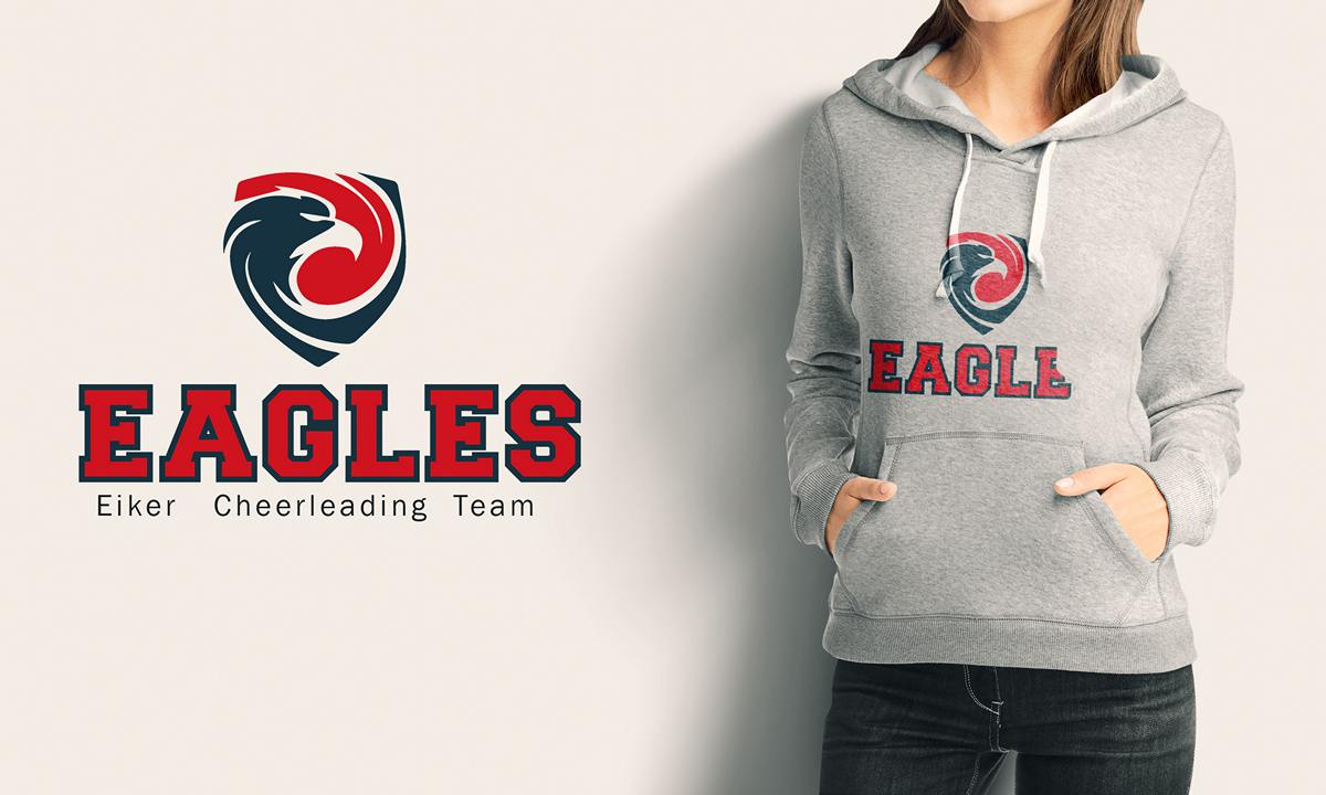 Logo Design by jayrajsinh.rathod for EIKER CHEERLEADING TEAM EAGLES | Design #5714520