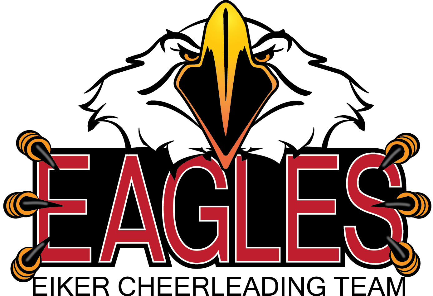 Logo Design by trey edwards for EIKER CHEERLEADING TEAM EAGLES | Design #5716279