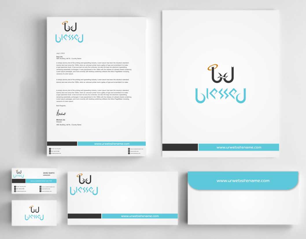 Schreibwaren-Design von AwsomeD für Blessed co. | Design #5729022