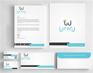 Stationery Design by AwsomeD for Blessed co. | Design: #5729024