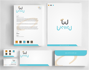 Stationery Design by AwsomeD for Blessed co. | Design: #5748968