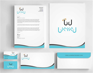 Stationery Design by szabist for Blessed co. | Design #5728776