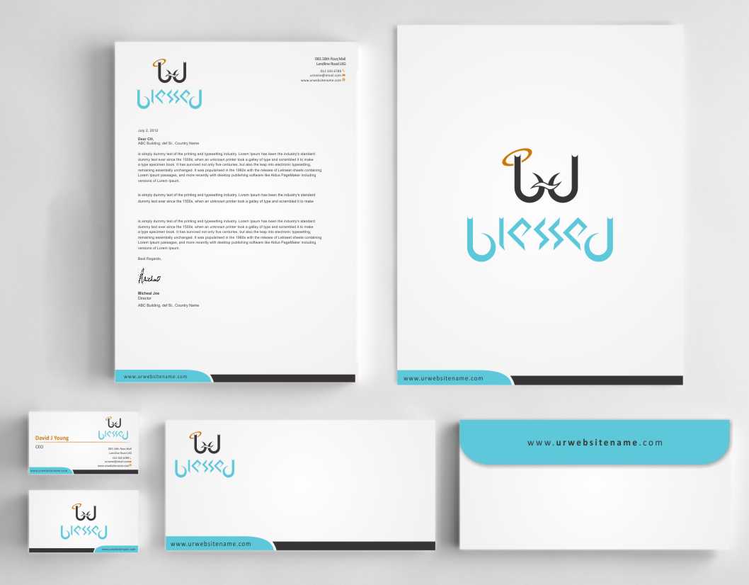 Stationery Design by szabist for Blessed co. | Design #5728778