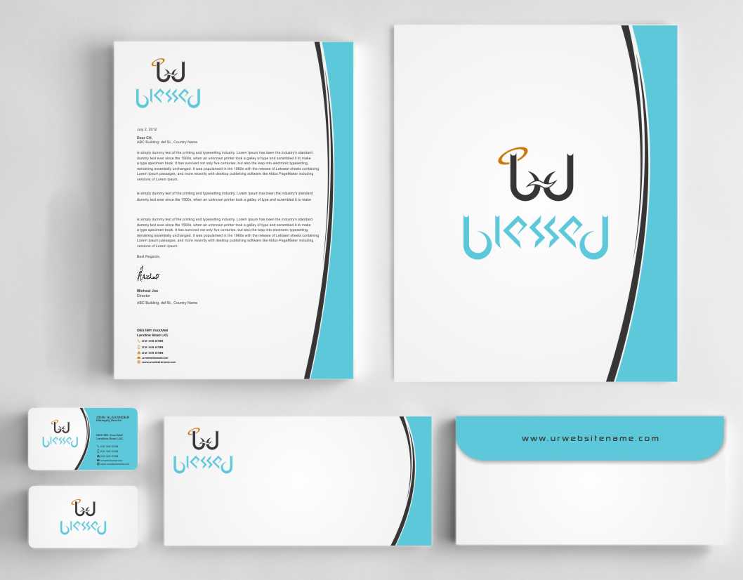 Stationery Design by szabist for Blessed co. | Design #5728781