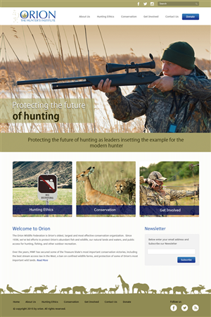 Hunting Ethics Organization Needs a Web Design with Logo Refresh