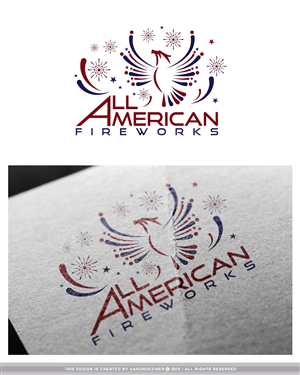 All American Fireworks | Logo Design by uandbdeziner