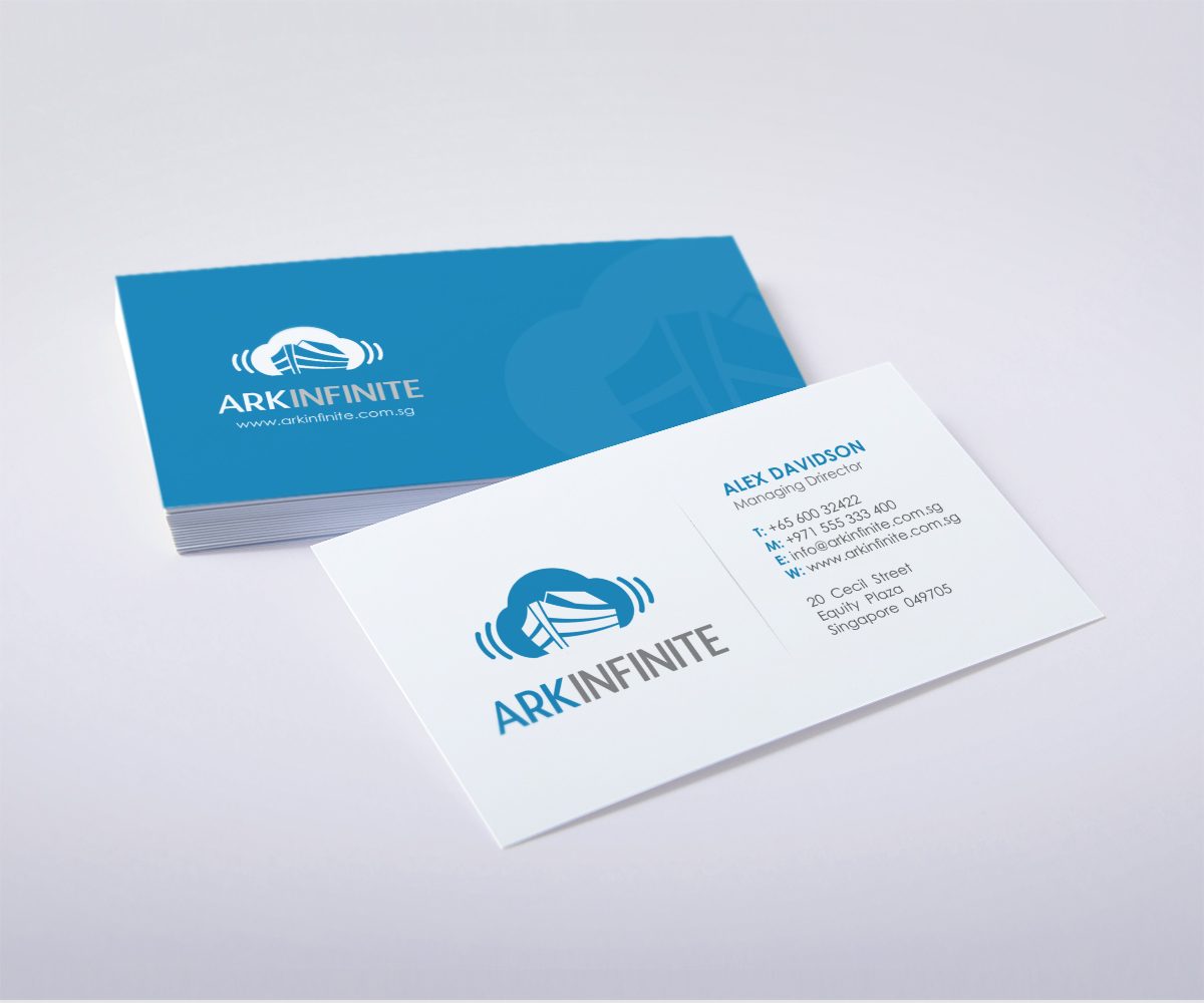 Diseño de Tarjeta de Presentación por logodentity para ark infinite pte ltd | Diseño #5743325