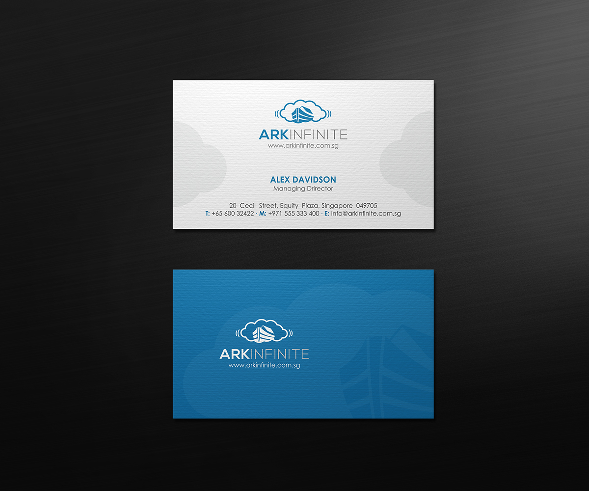 Business Card Design by logodentity for ark infinite pte ltd | Design #5817718