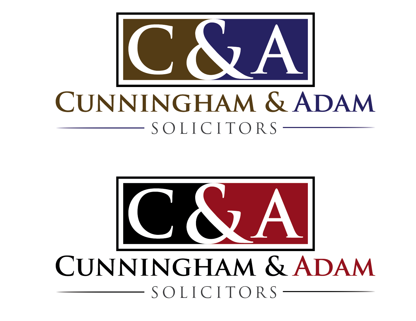 Logo Design by jonnson for Cunningham & Adam Solicitors | Design #5723413