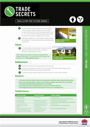 Energy Efficiency factsheets