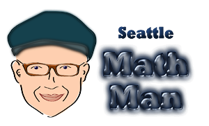Logo Design by Rochelle Talbot for Seattle Math Man | Design #1563416