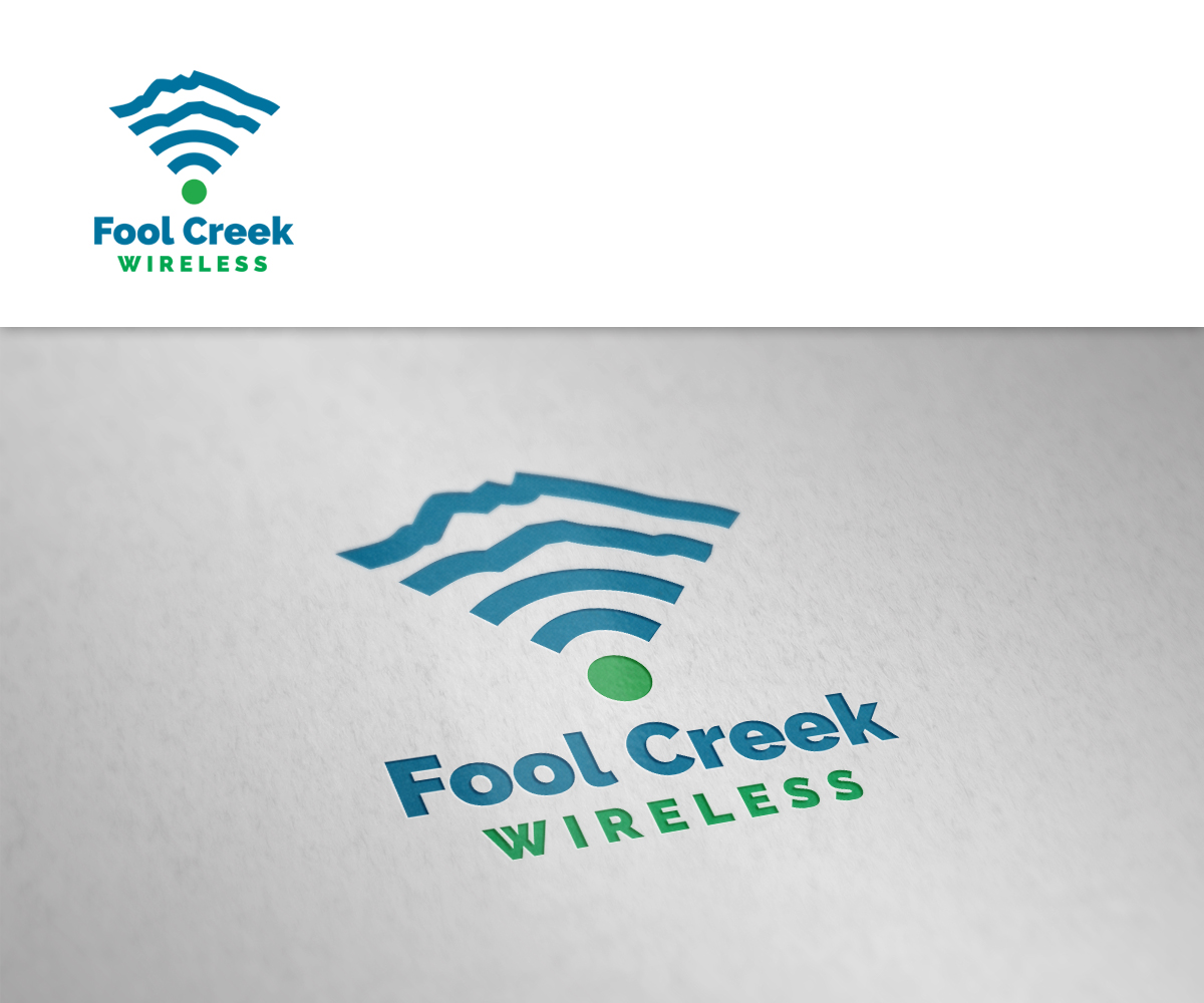 Logo Design by mrSergio for Fool Creek Wireless | Design #5739705