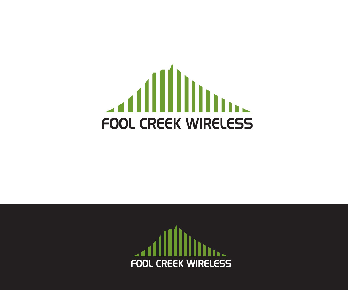 Logo Design by rootee for Fool Creek Wireless | Design #5731992