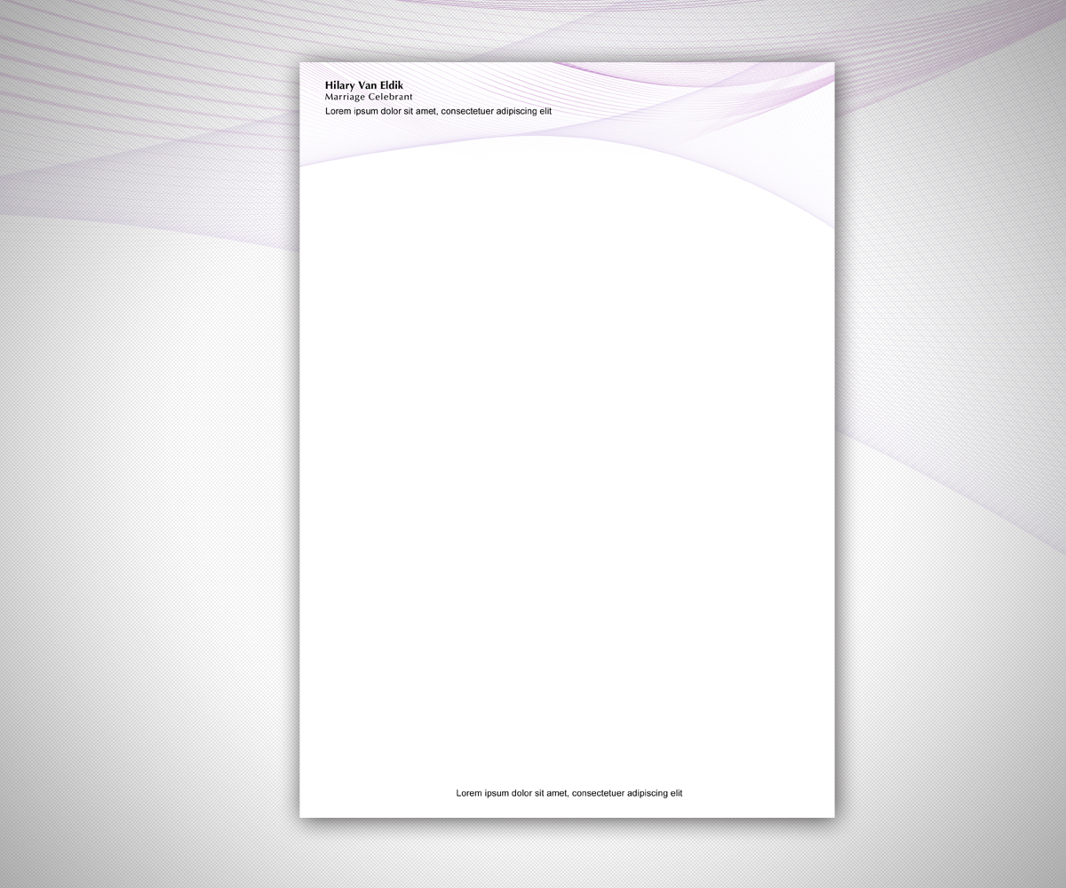 simple letterhead design
