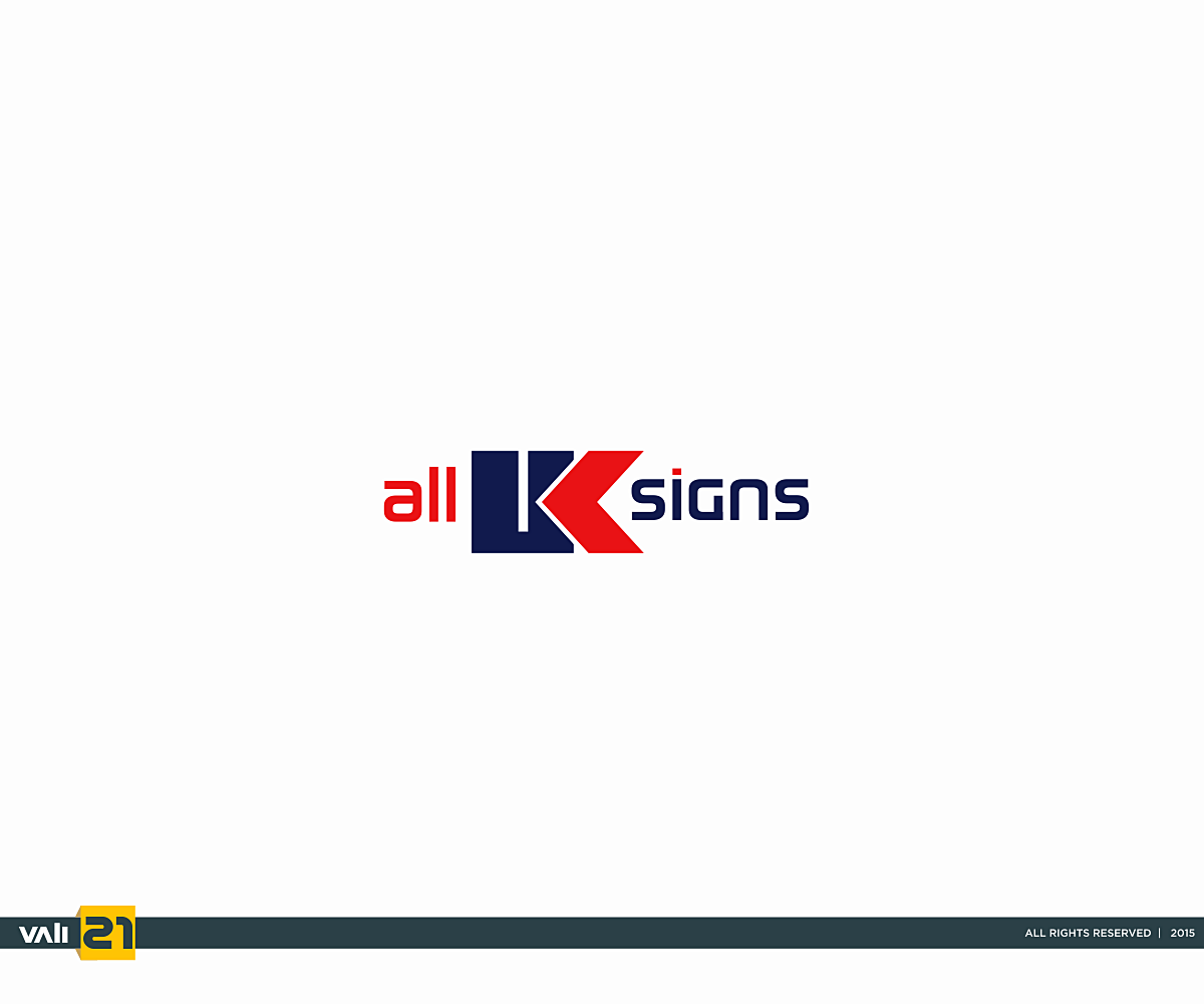 Logo Design by vali21 for All UK Signs | Design #5785797