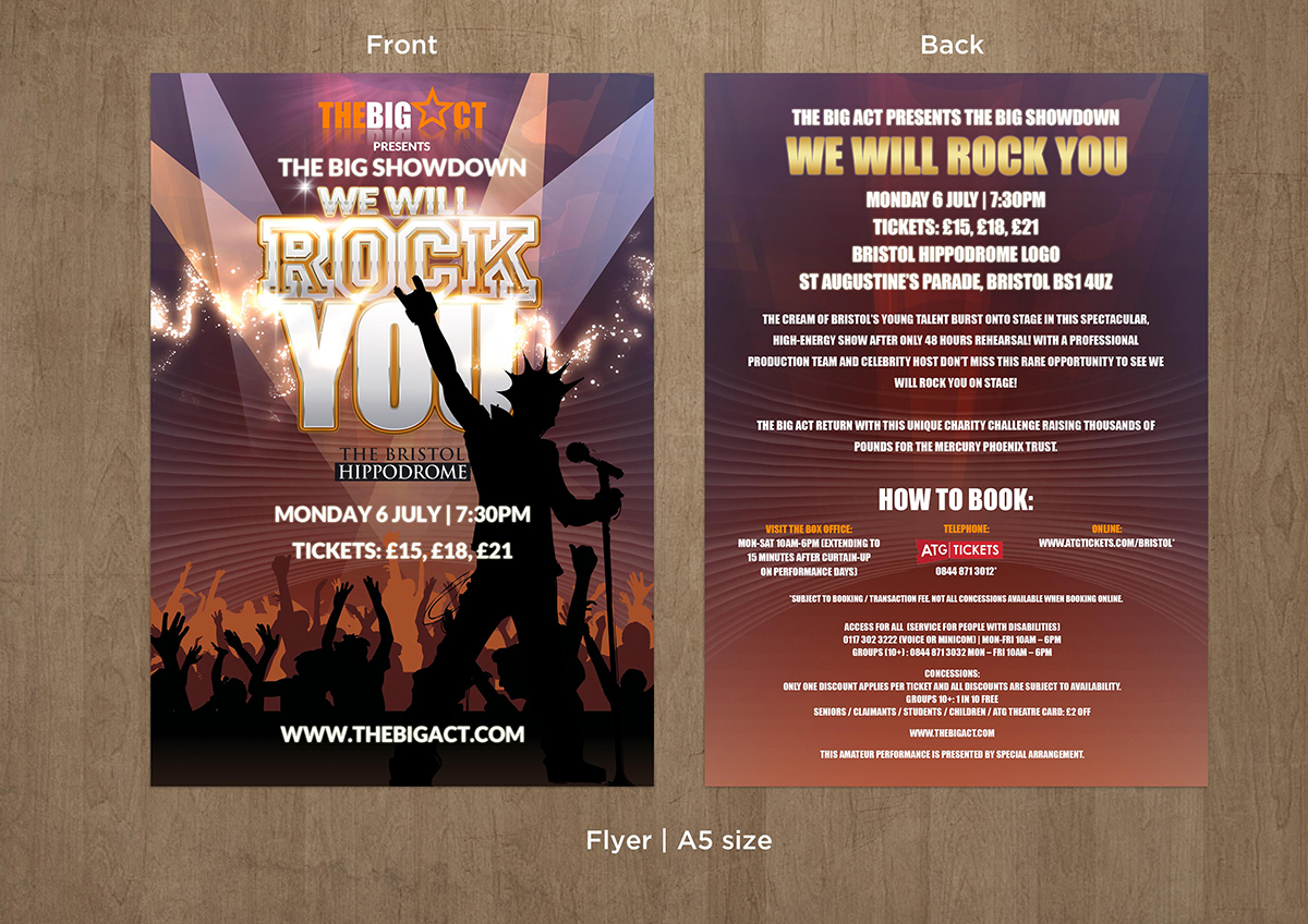 Flyer Design by JASONKOon for The Big Act Ltd | Design #5775651