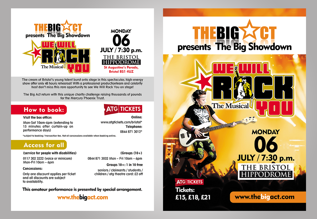 Flyer Design by Ana White for The Big Act Ltd | Design #5780822