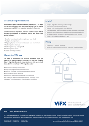 Flyer Design by Archie for ViFX | Design: #1592281