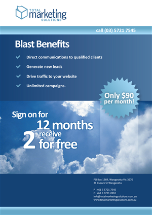 Flyer Design by MDS - bonusplusdesign.com for TMS | Design: #304202