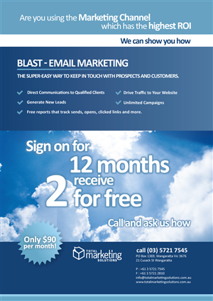 Diseño de Flyer por MDS - bonusplusdesign.com para TMS | Diseño #306261