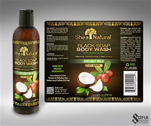 Packaging Design for Natural Skin Care Black Soap Coconut Milk Line | Diseño de Empaque por SofiaDesignStudio
