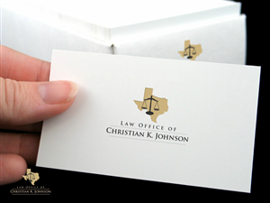 Logo Design by REDcrackers.com for Law Office of Christian K. Johnson  | Design: #5758250