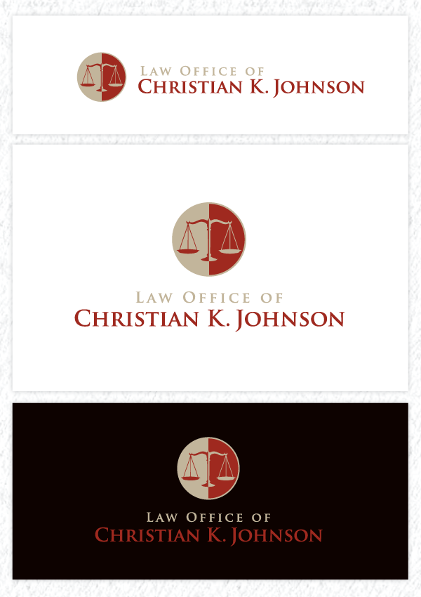 Logo Design by SANYA AN for Law Office of Christian K. Johnson  | Design #5731443