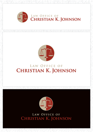 Logo Design by SANYA AN for Law Office of Christian K. Johnson  | Design: #5731443