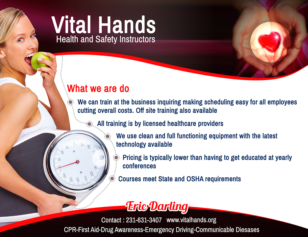 Postcard Design by grapixzone for Vital Hands LLC | Design #5776300