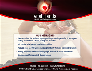 Postcard Design by grapixzone for Vital Hands LLC | Design: #5778624