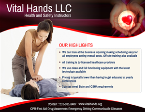 Postcard Design by grapixzone for Vital Hands LLC | Design: #5780493