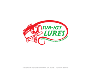 Logo-Design von Strawberry Girl für Sur-Hit Lures | Design: #5843769